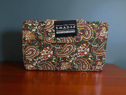 Verdant Paisley – 6-Pocket Clutch Pouch