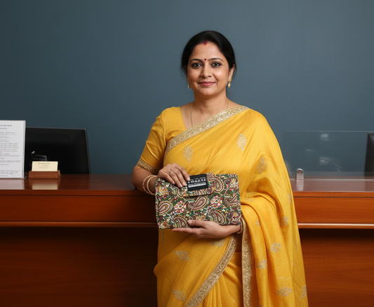 Verdant Paisley – 6-Pocket Clutch Pouch