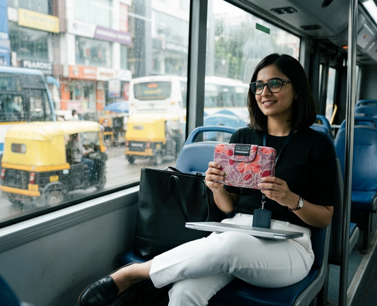 Crimson Petal 6-Pocket Clutch Pouch