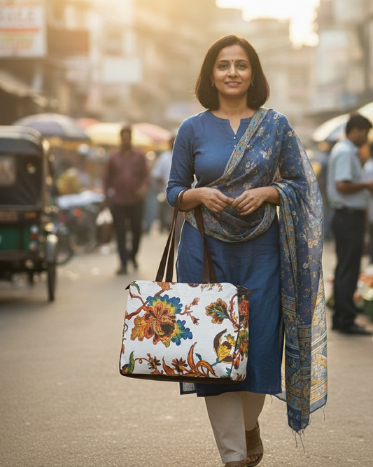 Fleur Royale 3 Compartment Cabas