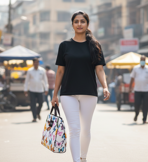 Titli Cabas, A Flutter of Style: 3-Compartment Bag