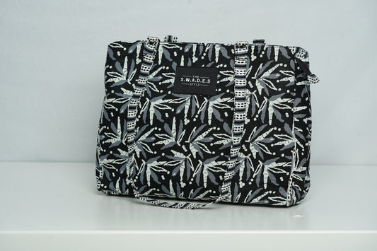 Midnight Leaf 3-Compartment Cabas