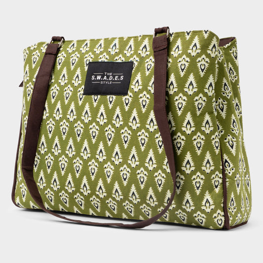 Pine Grove – Nature-Inspired 3-Compartment Cabas