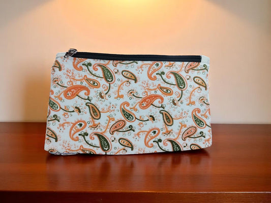 1-Pocket Floral Paisley Fusion Pouch