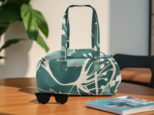 Verdant Foliage Barrel Bag
