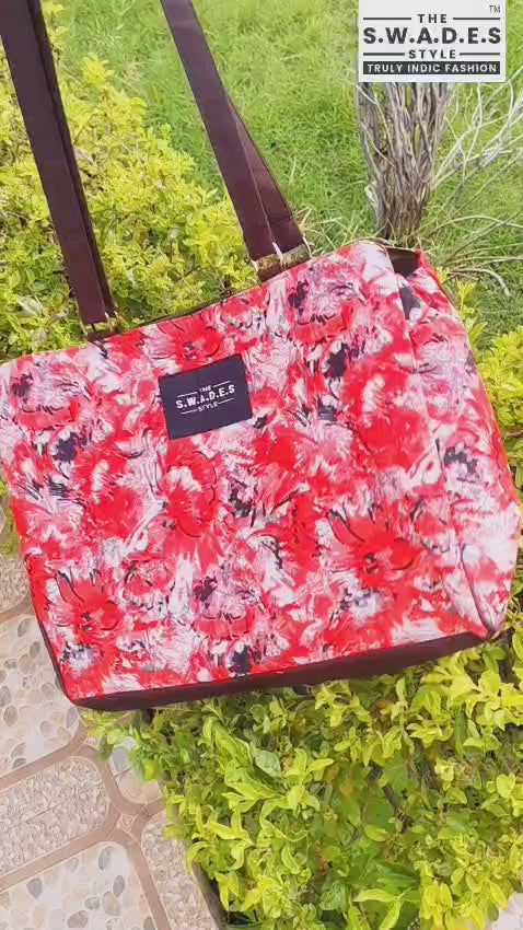 Gulnaar Grace – Floral 3-Compartment Cabas