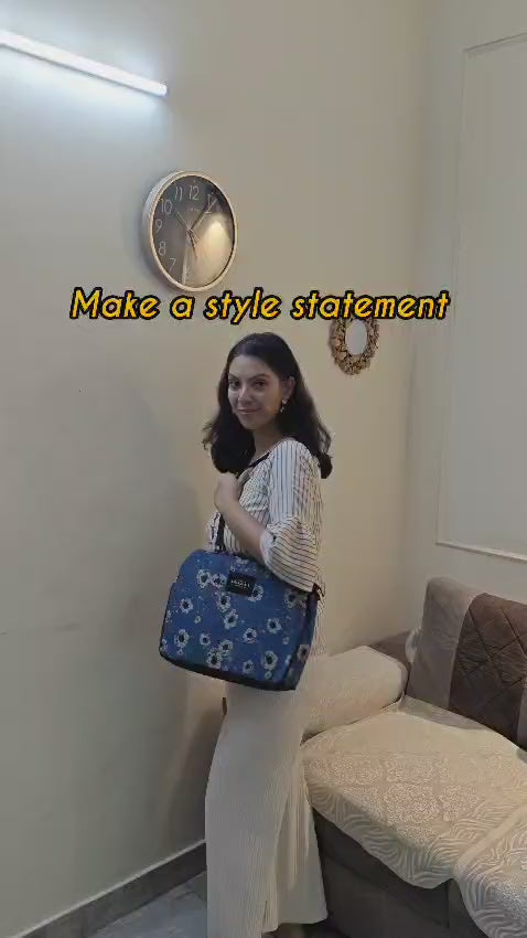 Baani Ikat 3-Compartment Cabas